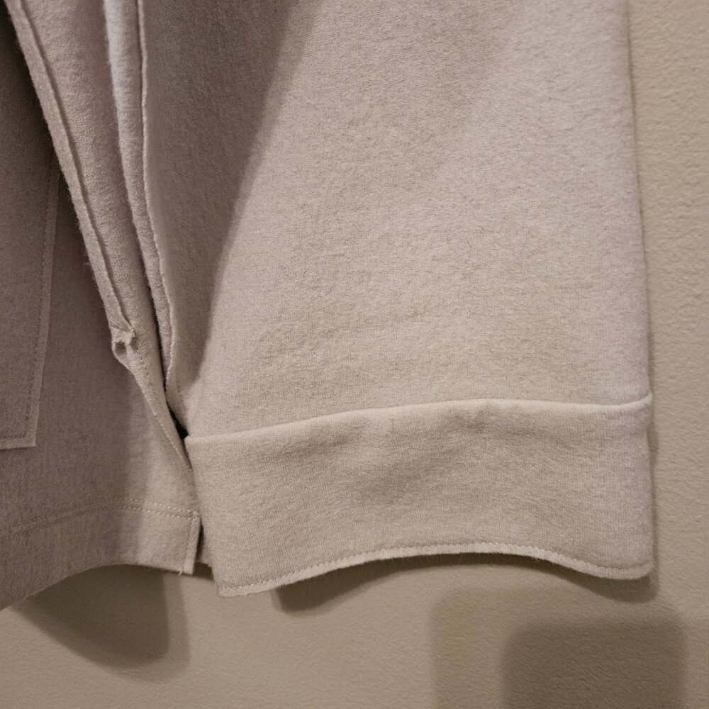 Eileen Fisher Boiled Wool Mandarin Collar Shirt Jacket Chalk SZ 1X - Picture 7 of 12